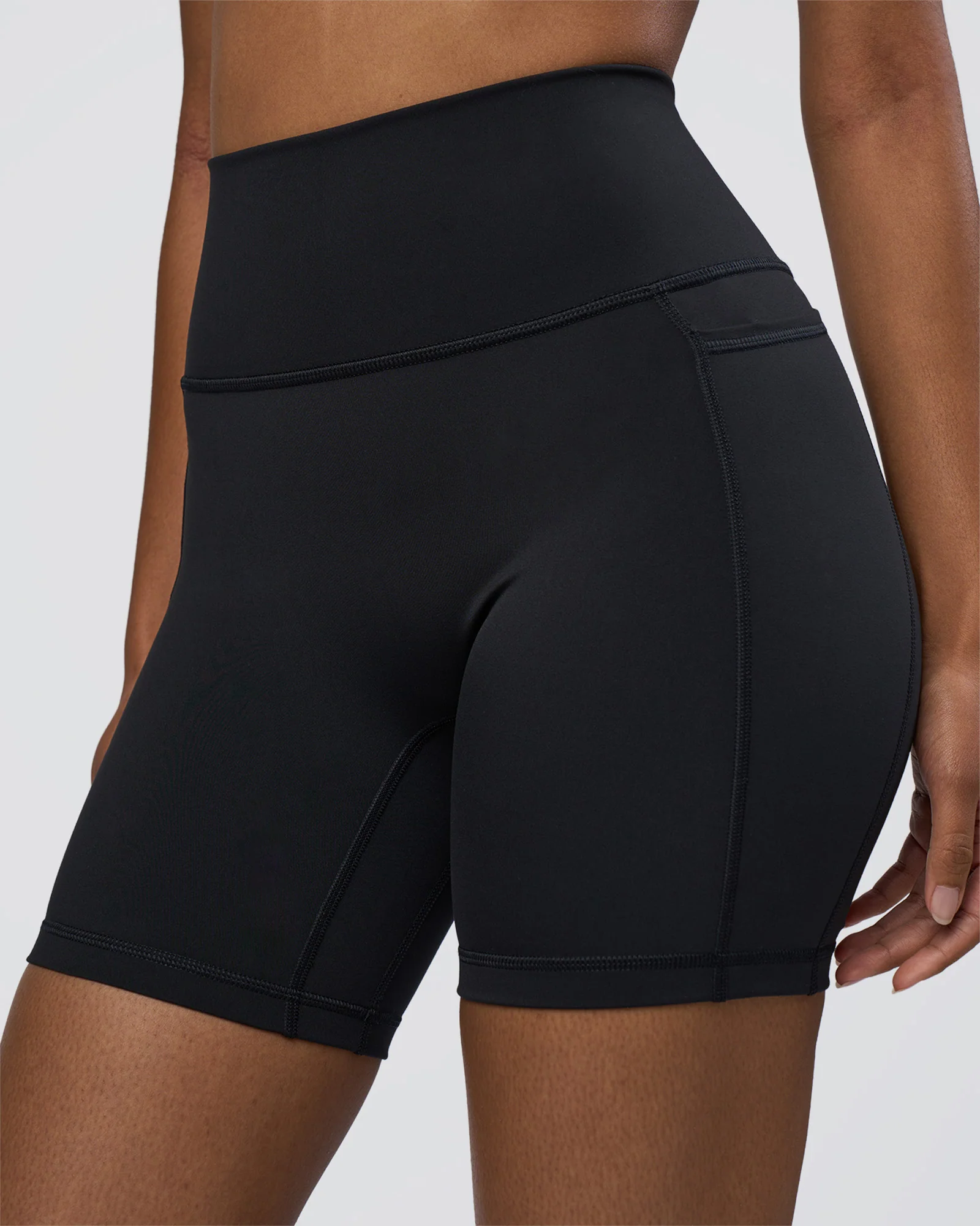 3699-fusion-ultra-high-rise-6-short-pockets-black-3.webp Fusion Ultra High-Rise 6" Short Pockets - Black