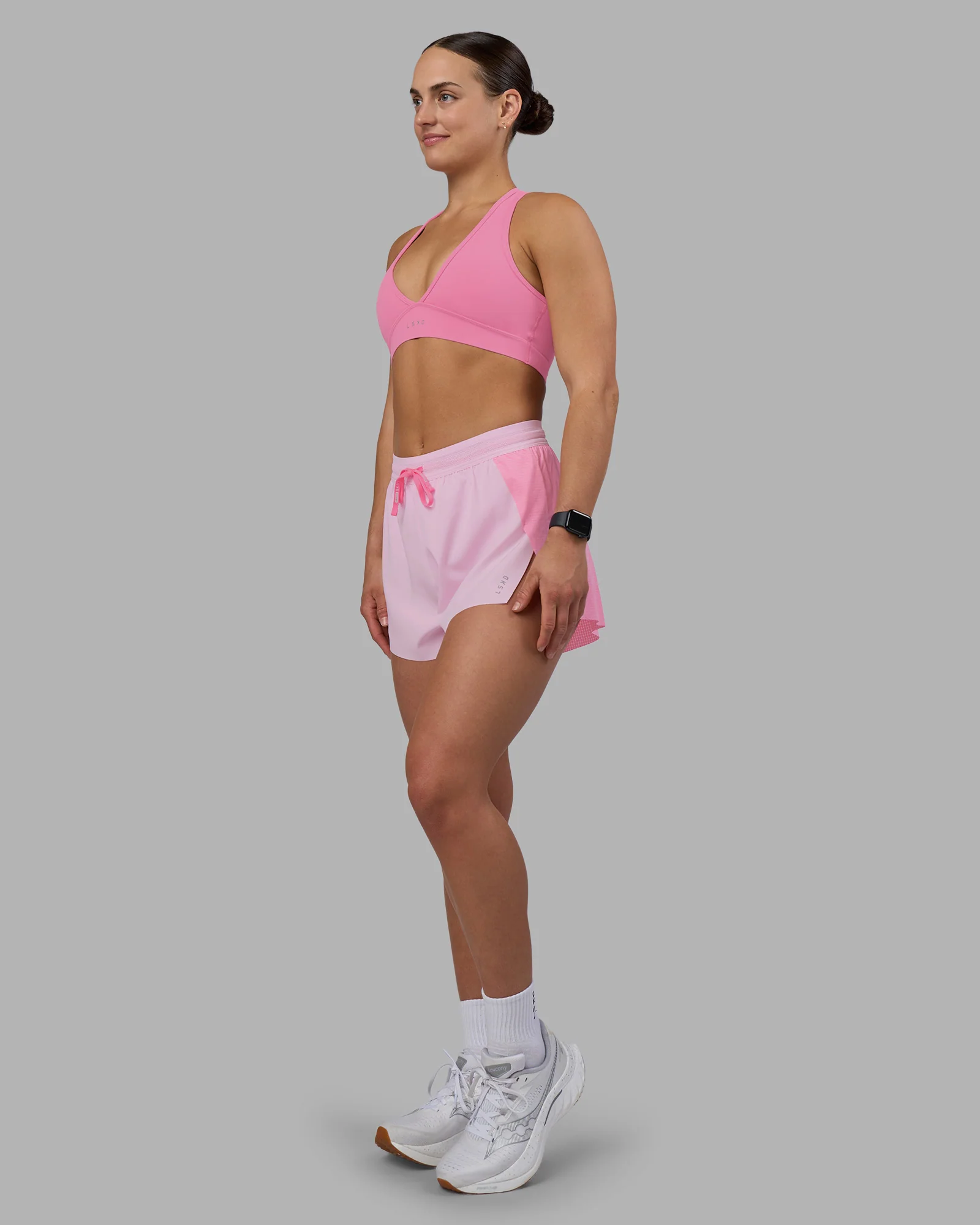 Accelerate 3" High-Rise Running Short - Candy Pink-Marshmallow