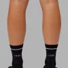 Fast Performance Quarter Socks - Black-White