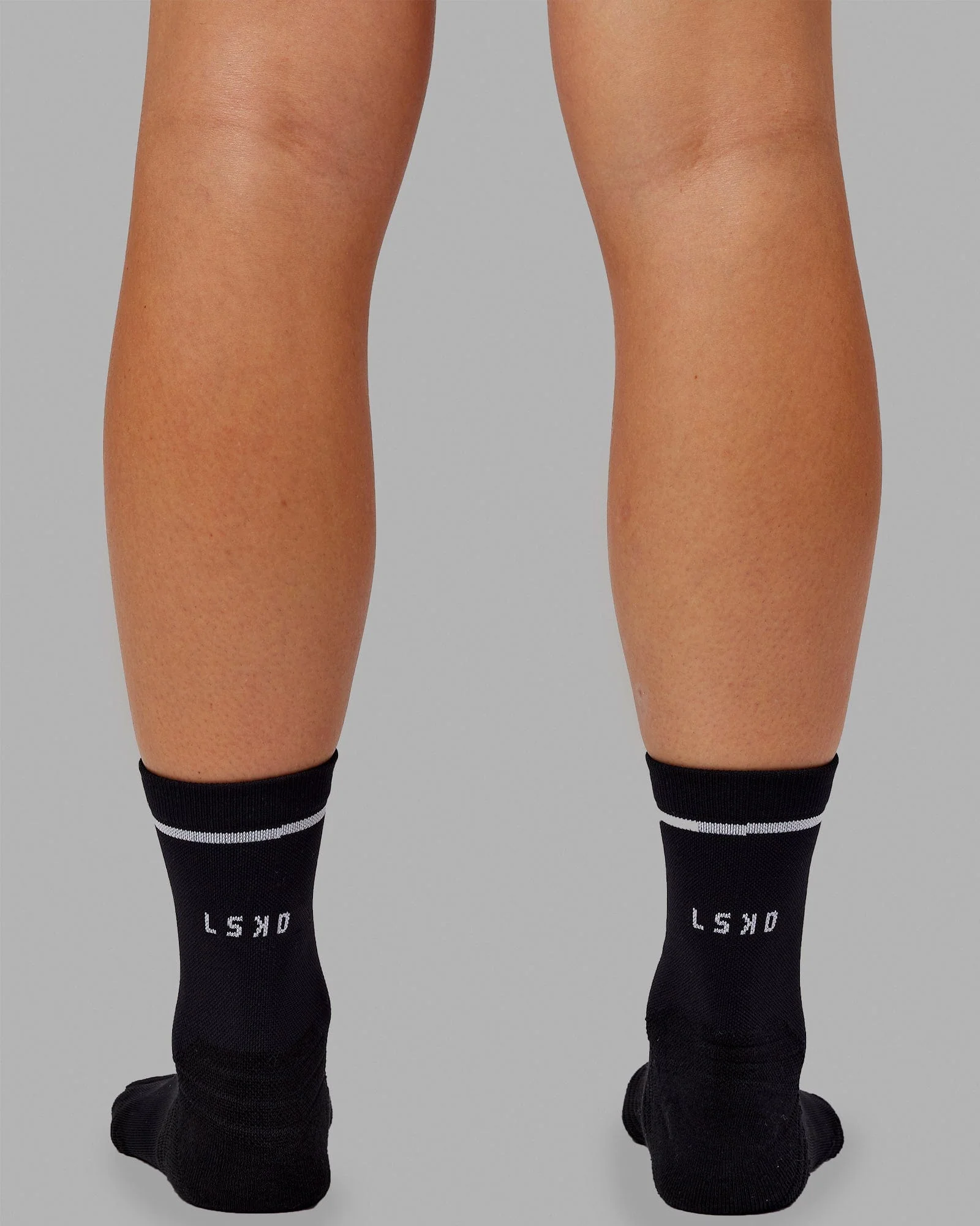 Fast Performance Quarter Socks - Black-White