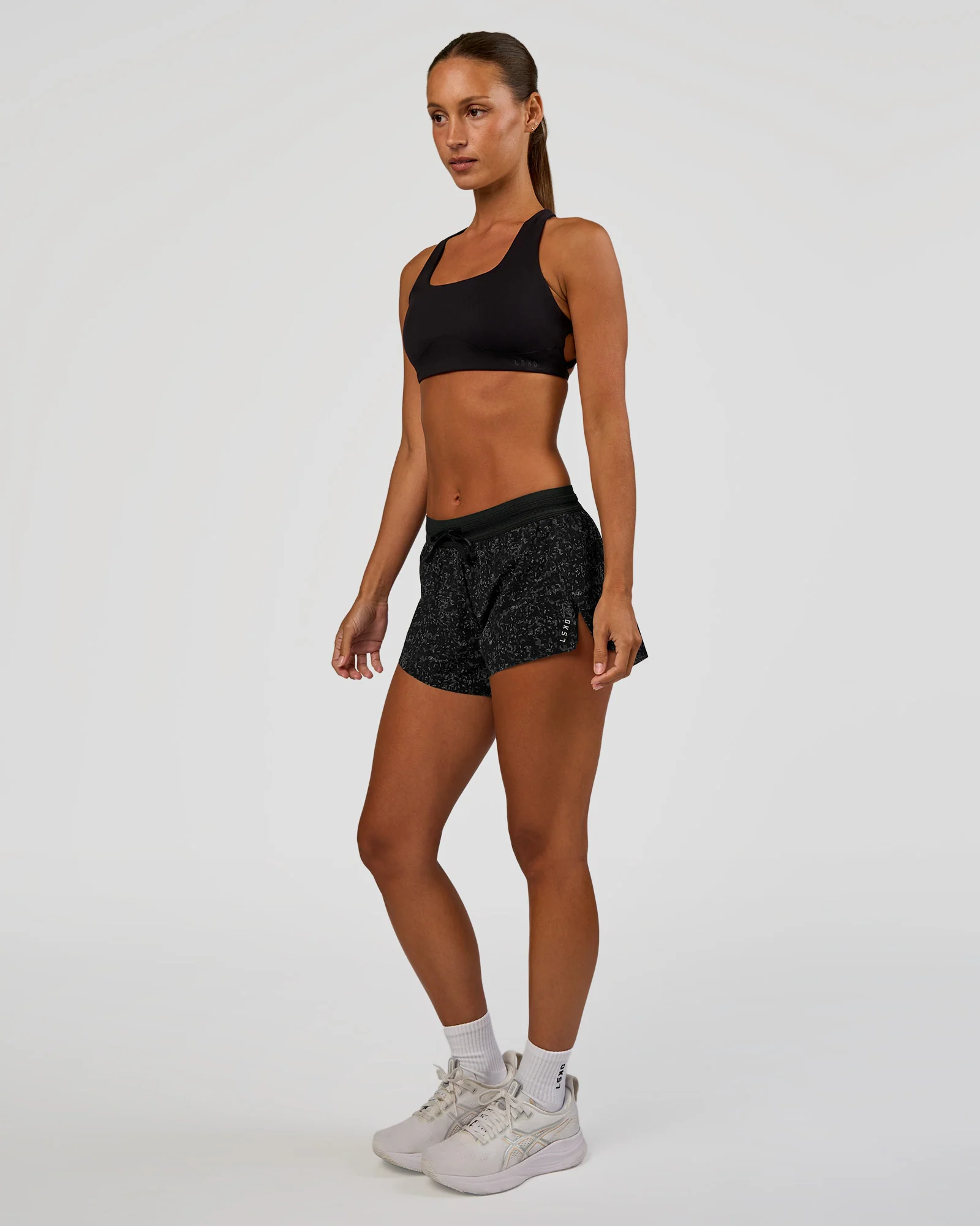 Accelerate 3" Mid-Rise Running Short - Energy Print Black