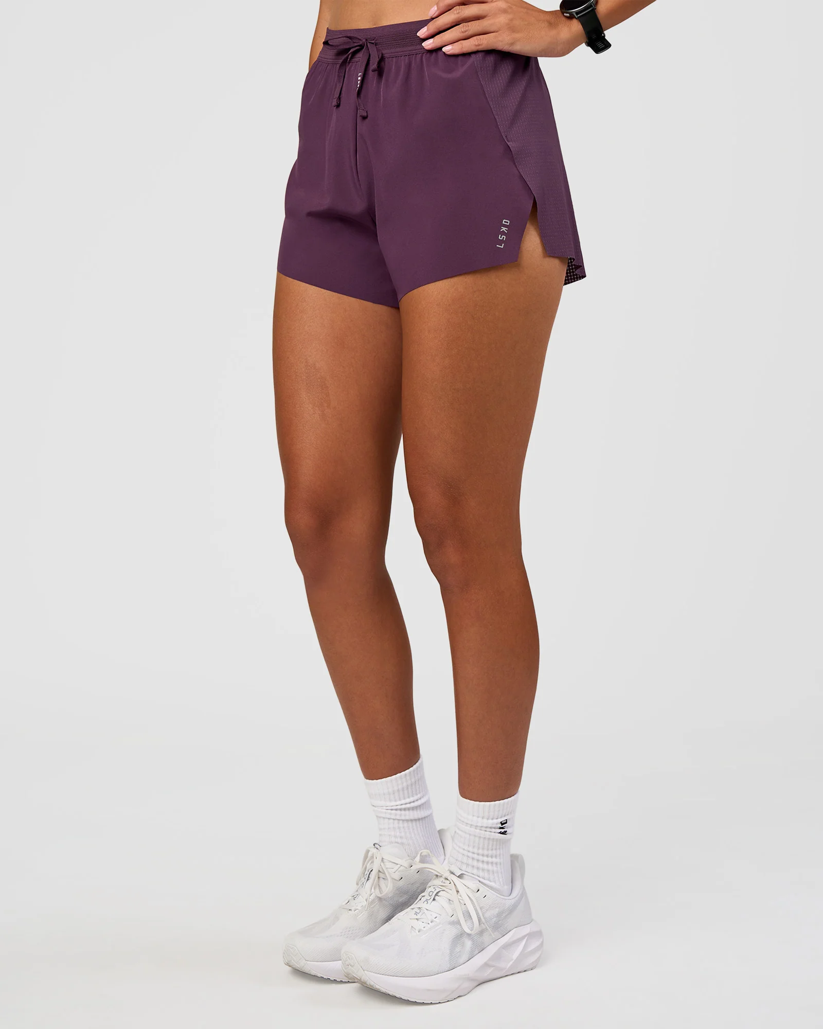 Accelerate 3" High-Rise Running Short - Midnight Plum