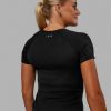 AeroFLX+ Seamless Tee - Black Marl
