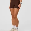 Elixir Ultra High-Rise 4" Short Pockets - Hot Chocolate