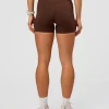 Elixir Ultra High-Rise 4" Short Pockets - Hot Chocolate