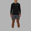 AeroFLX+ Seamless Long Sleeve Tee - Black Marl