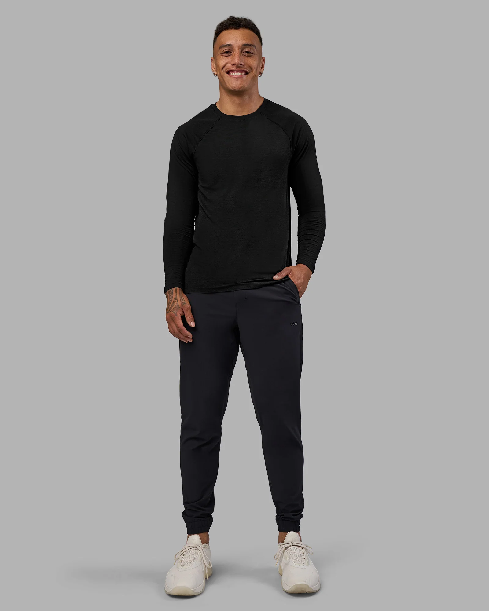 AeroFLX+ Seamless Long Sleeve Tee - Black Marl