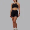 Rep Ultra High-Rise 4" Short Pockets - Black-Black