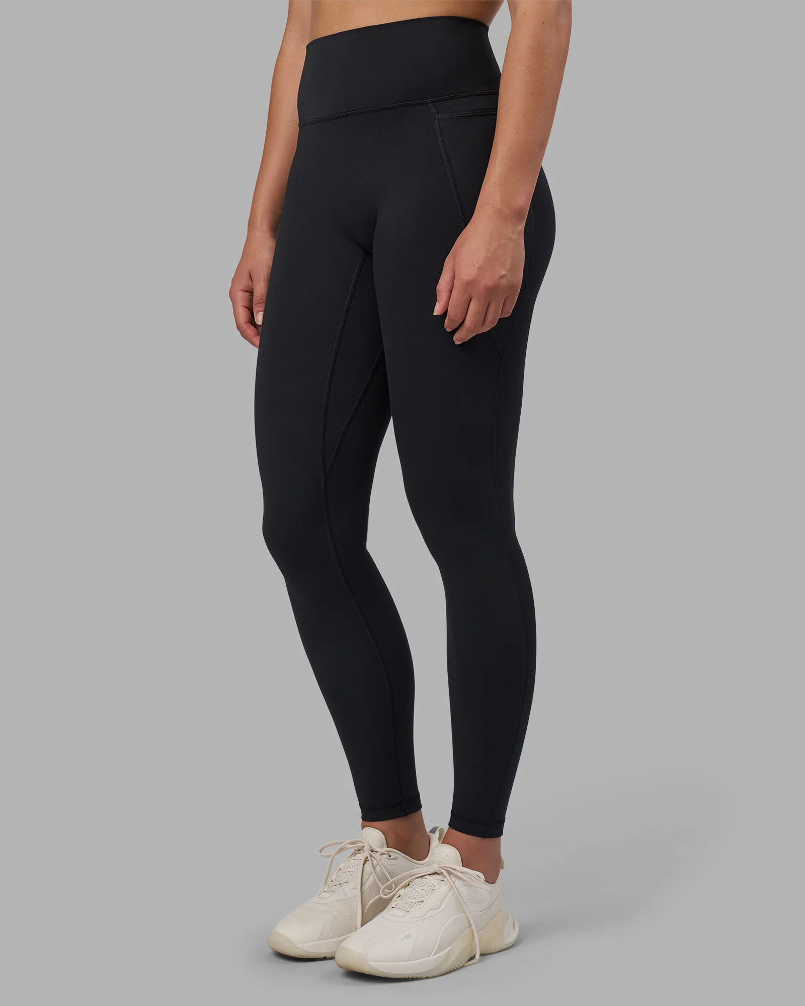Fusion V-Contour Ultra High-Rise Full Length Legging Pockets - Black