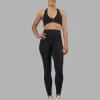 Fusion V-Contour Ultra High-Rise Full Length Legging Pockets - Black