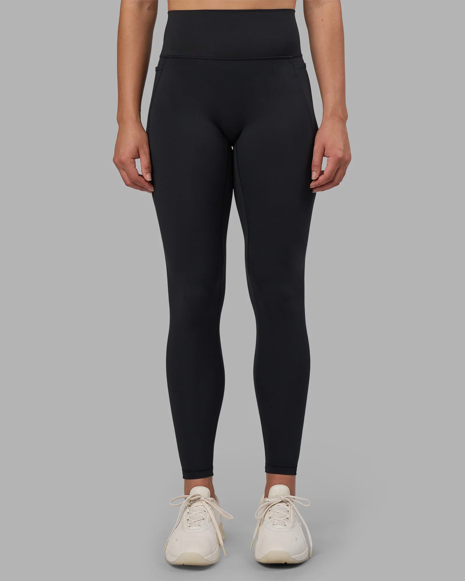 Fusion V-Contour Ultra High-Rise Full Length Legging Pockets - Black