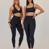 Fusion V-Contour Ultra High-Rise Full Length Legging Pockets - Black