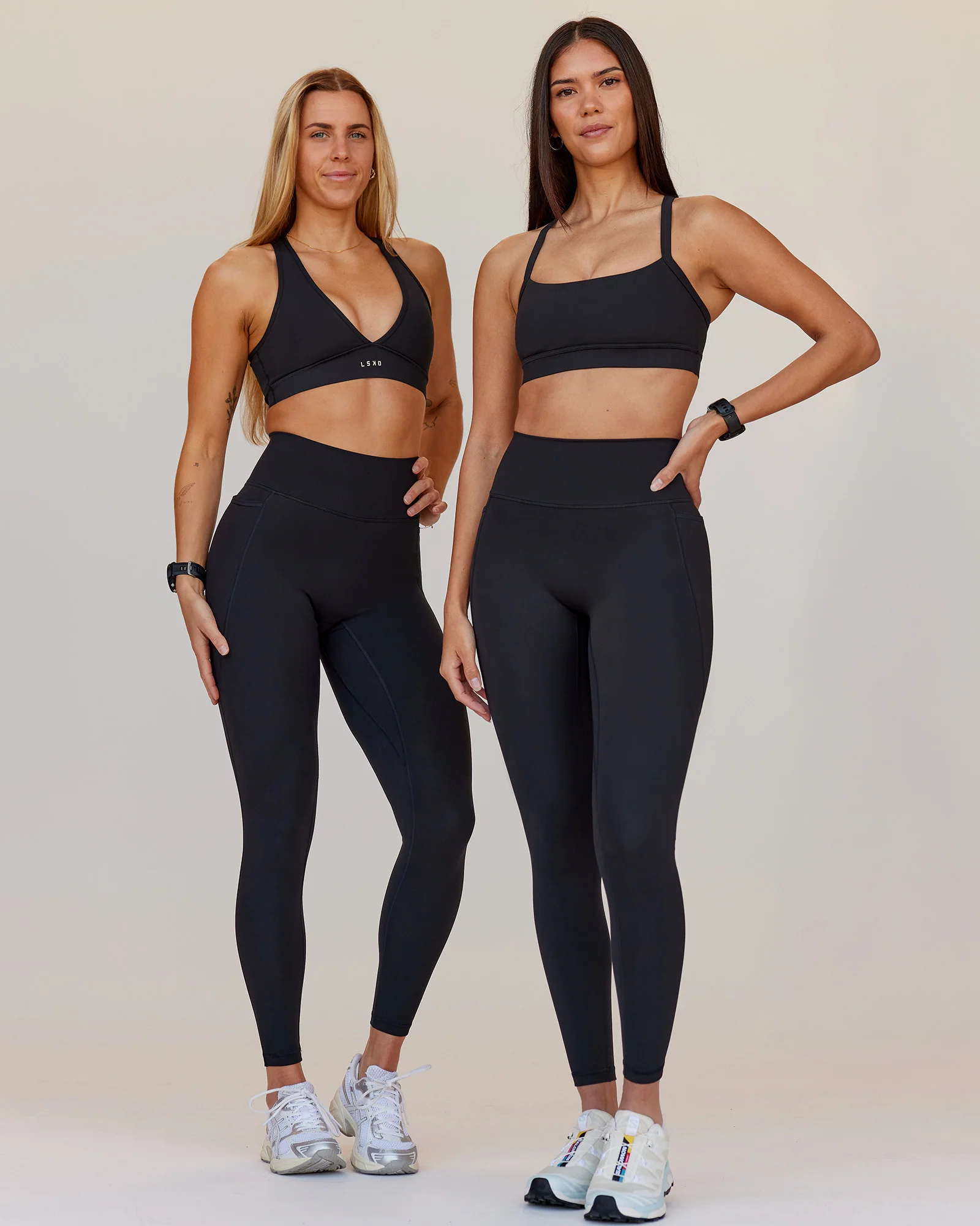 Fusion V-Contour Ultra High-Rise Full Length Legging Pockets - Black