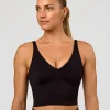 Vitality Long Line Sports Bra - Black