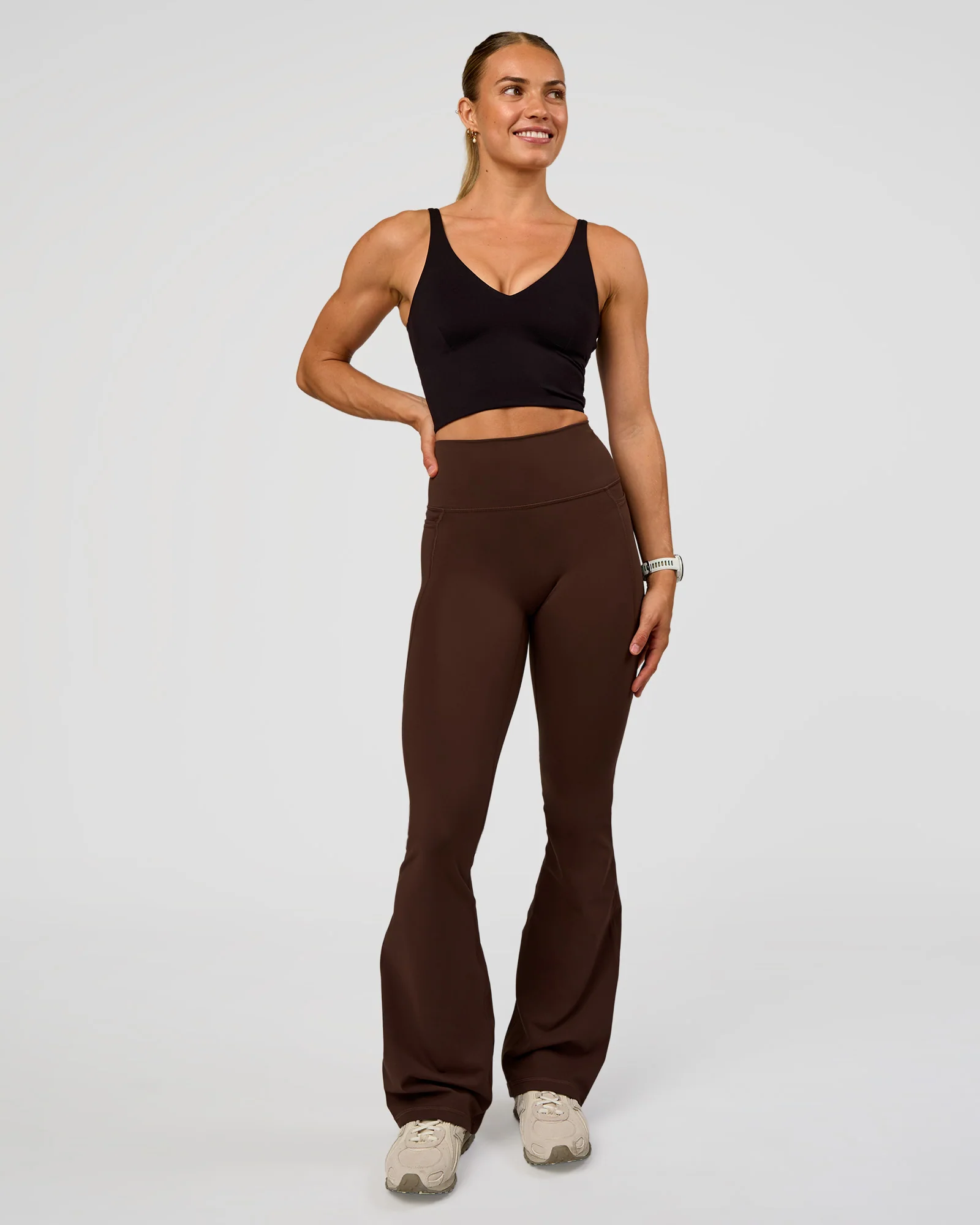 Vitality Long Line Sports Bra - Black