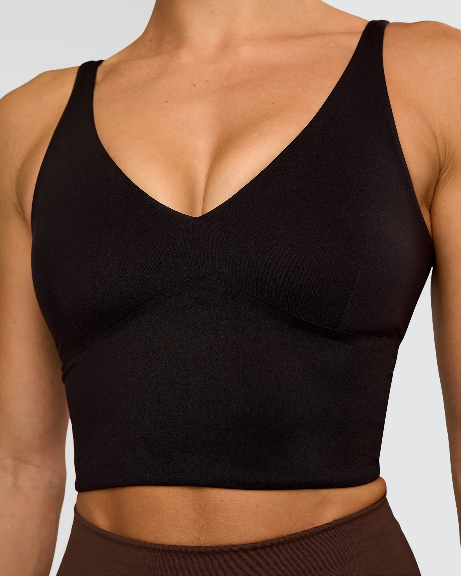 Vitality Long Line Sports Bra - Black