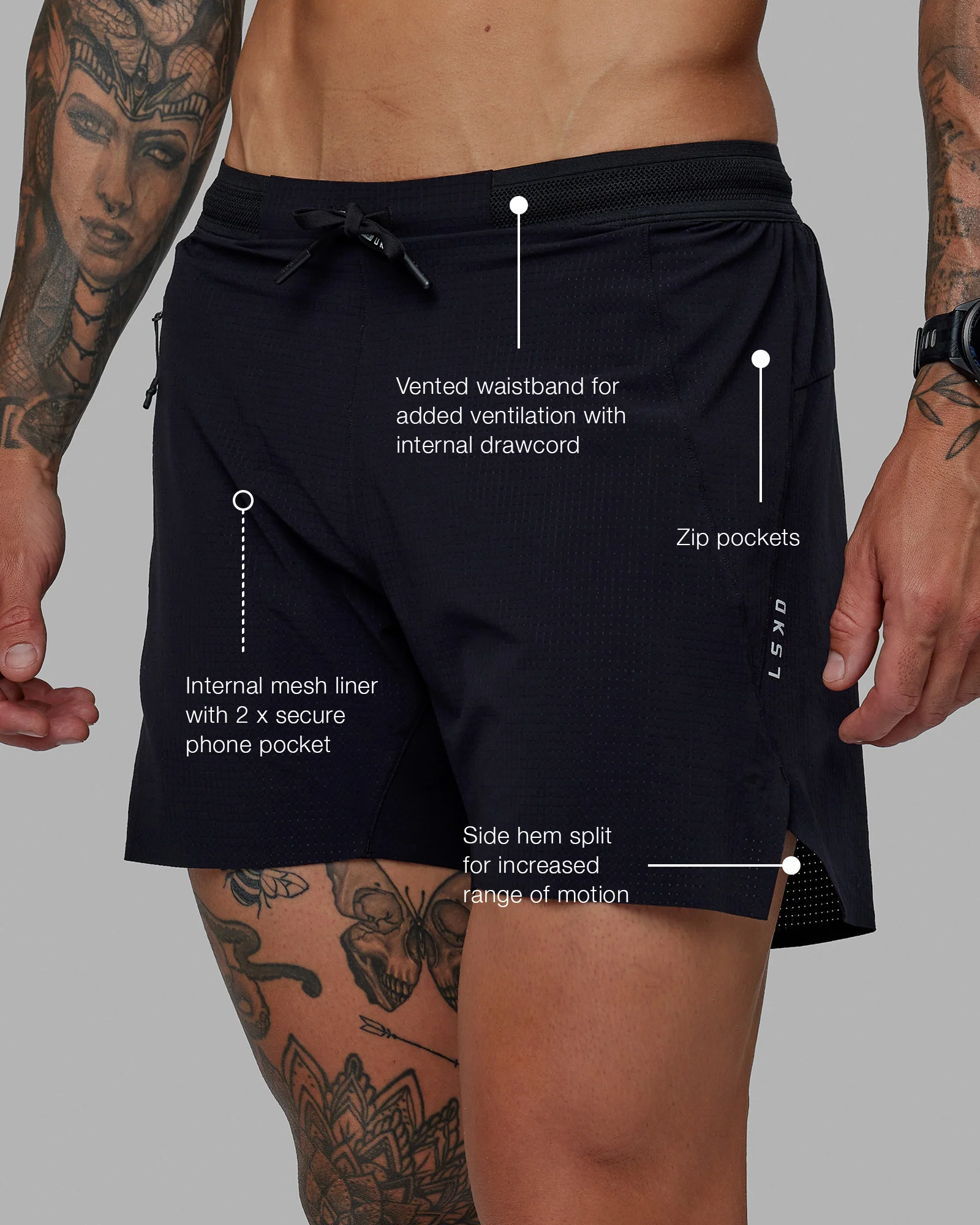 4123-o.g.-ultraair-5-lined-performance-short-black-reflective-2.webp O.G. UltraAir 5" Lined Performance Short - Black-Reflective