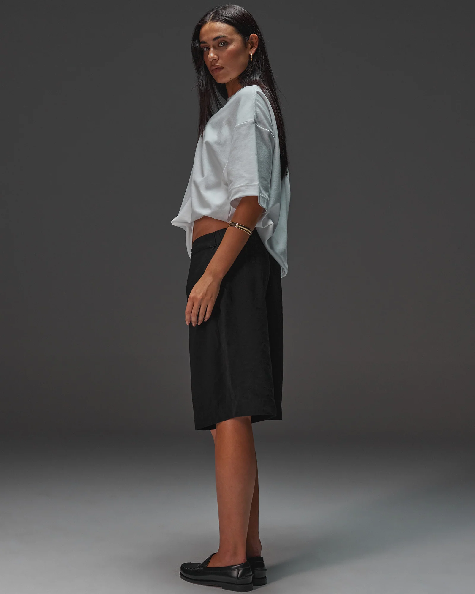AfterDark ZeroCrease Oversized Tee - White