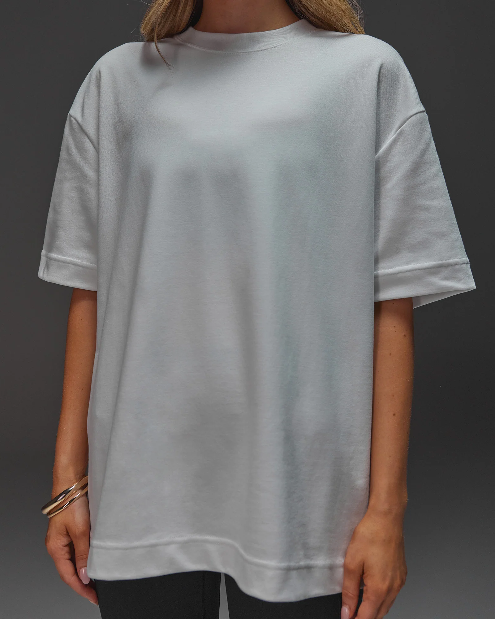 AfterDark ZeroCrease Oversized Tee - White