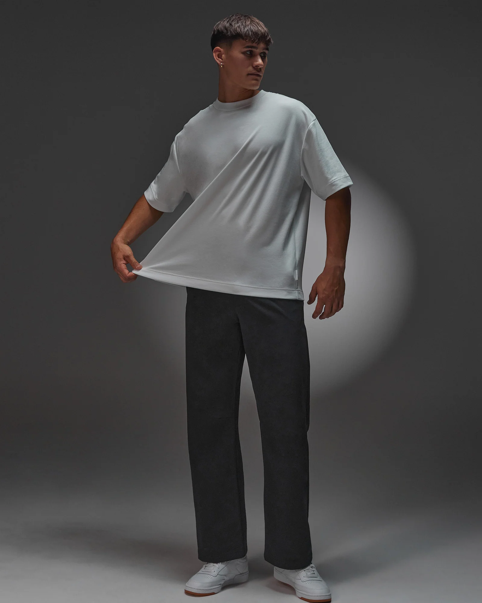 AfterDark ZeroCrease Oversized Tee - White