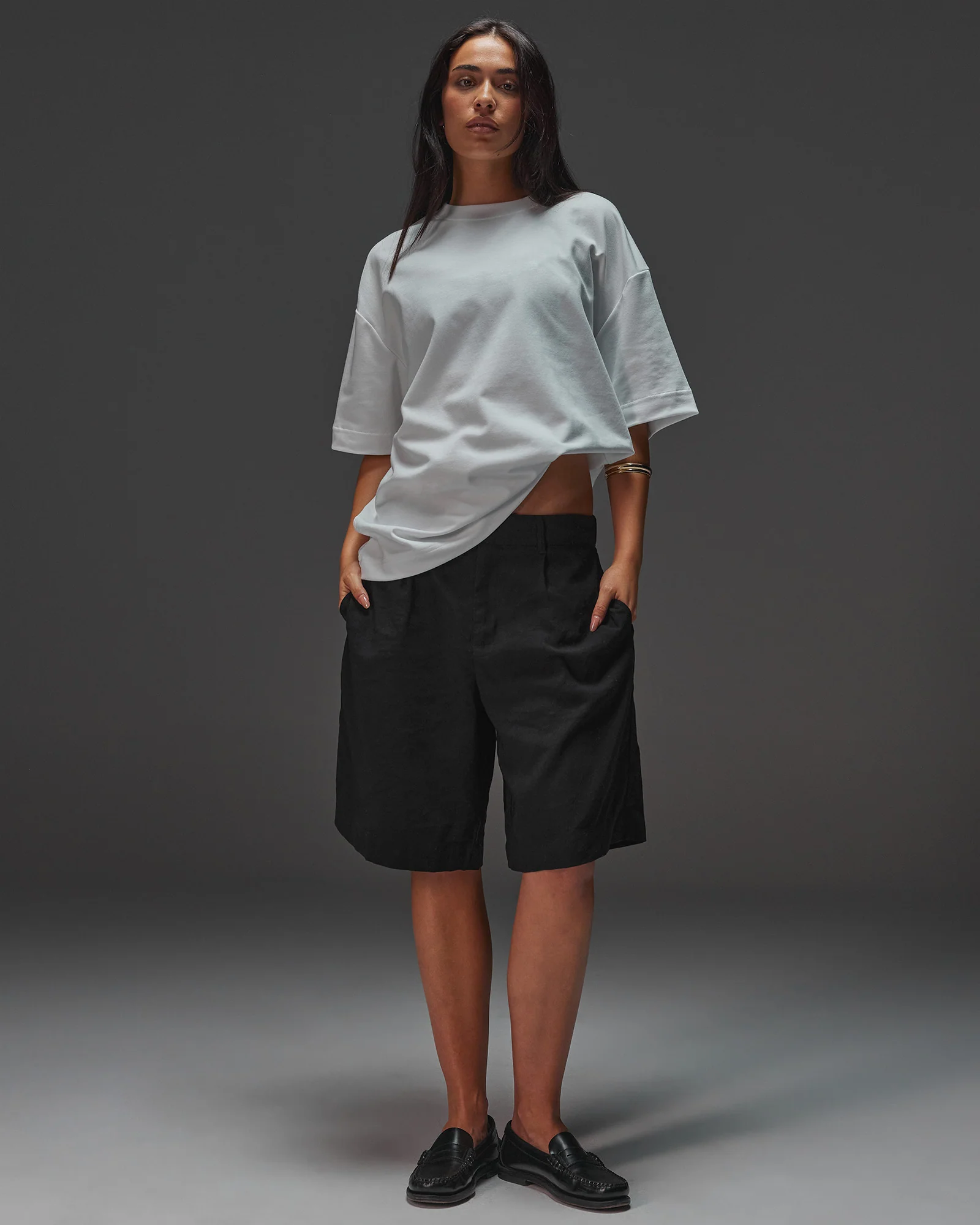 AfterDark ZeroCrease Oversized Tee - White