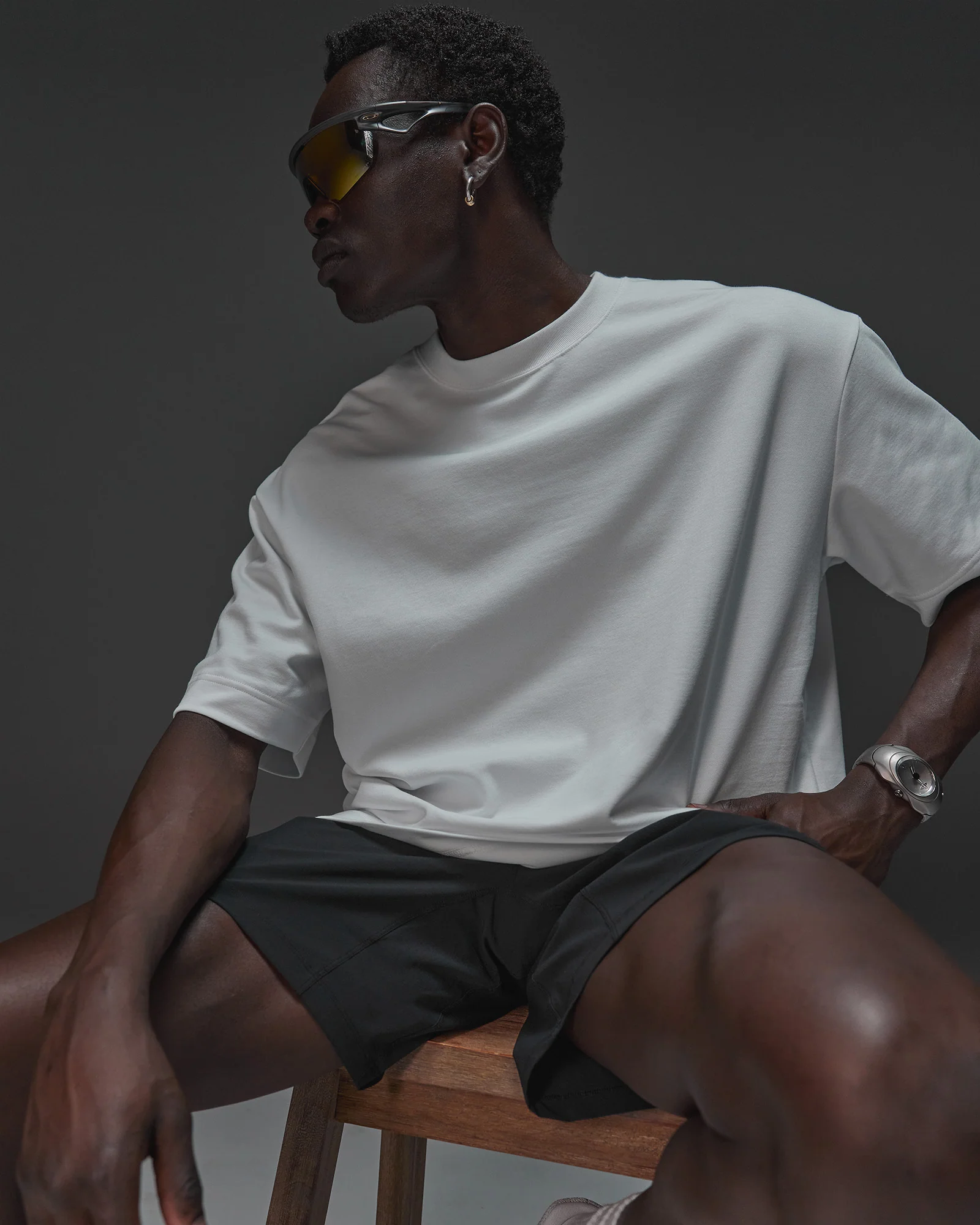 AfterDark ZeroCrease Oversized Tee - White
