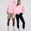 Unisex Love The Process Oversize Hoodie - Marshmallow-White