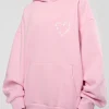 Unisex Love The Process Oversize Hoodie - Marshmallow-White