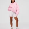 Unisex Love The Process Oversize Hoodie - Marshmallow-White
