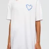 Love The Process FLXCotton Oversize Tee - White-Electric Indigo