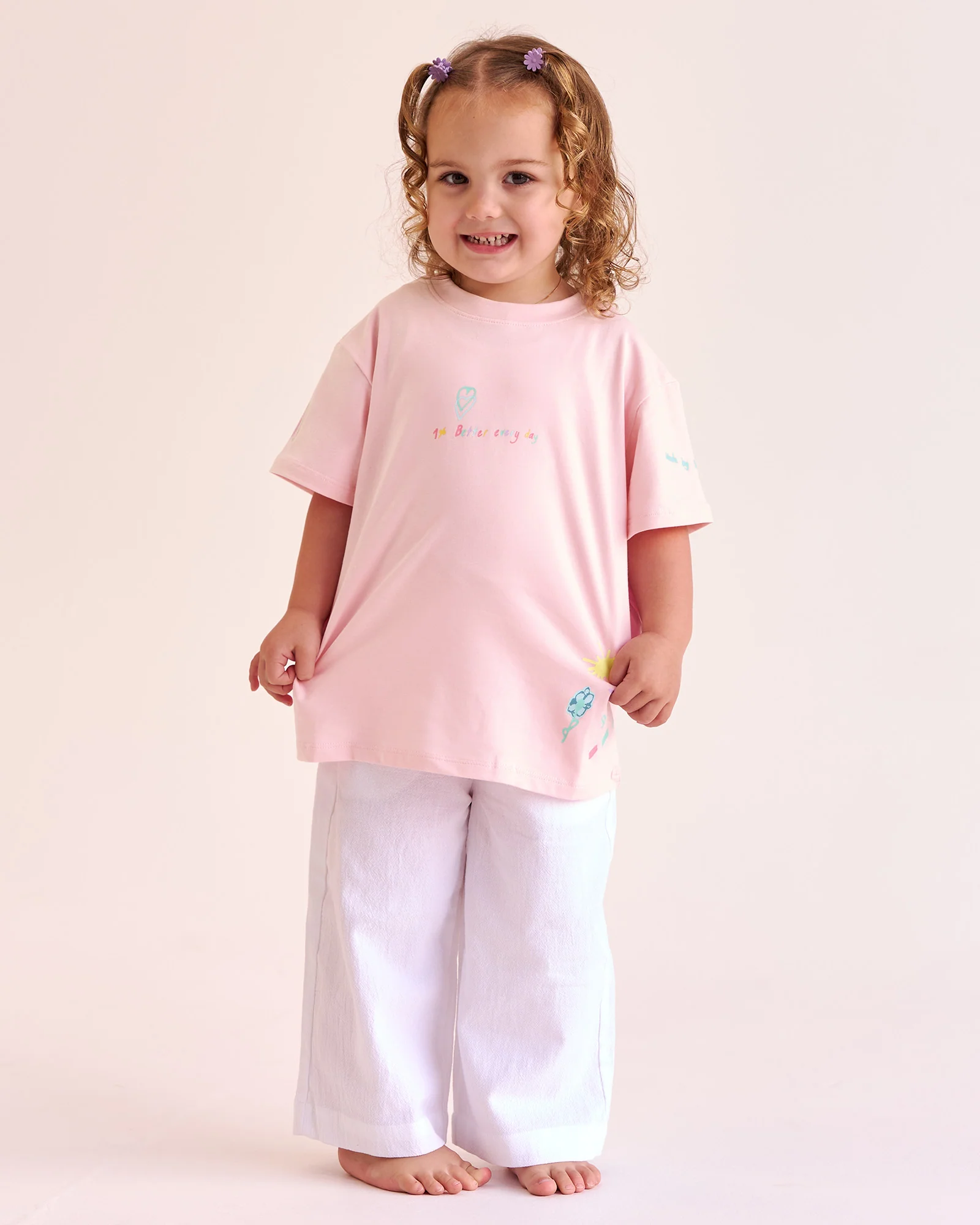 Mother's Day Mini Me Kids FLXCotton Tee  - Marshmallow
