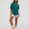 Love The Process FLXCotton Oversize Tee - Transformative Teal-Marshmallow