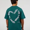 Love The Process FLXCotton Oversize Tee - Transformative Teal-Marshmallow