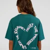 Love The Process FLXCotton Oversize Tee - Transformative Teal-Marshmallow