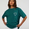 Love The Process FLXCotton Oversize Tee - Transformative Teal-Marshmallow