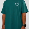 Love The Process FLXCotton Oversize Tee - Transformative Teal-Marshmallow