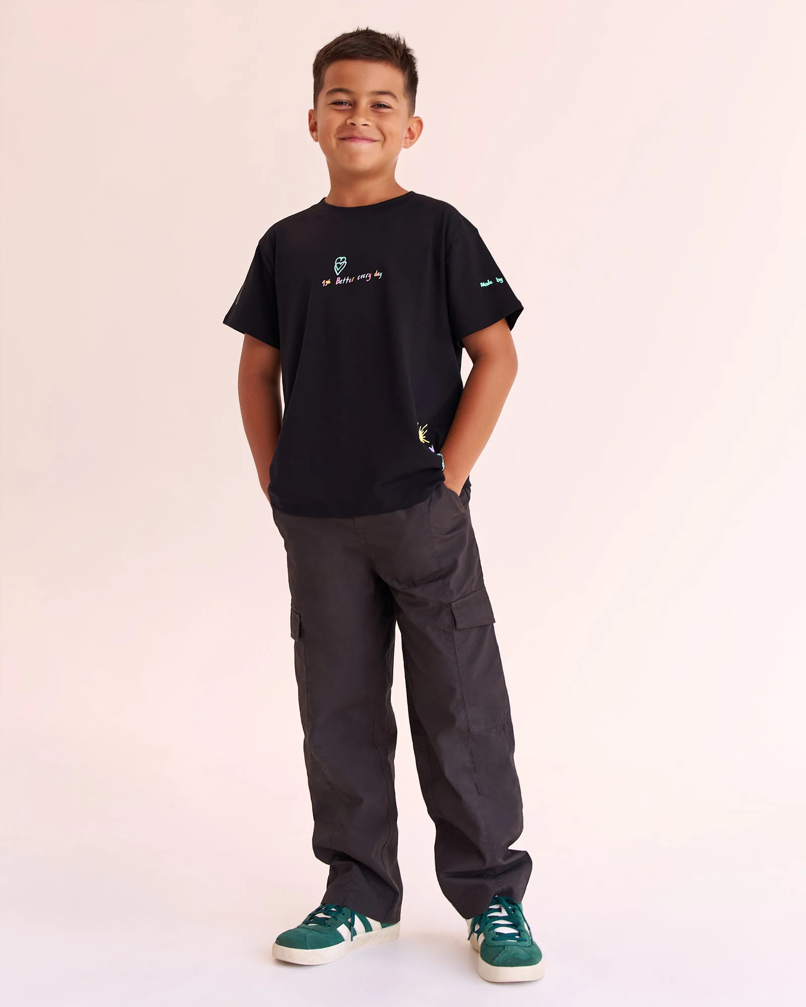 Mother's Day Mini Me Kids FLXCotton Tee  - Black