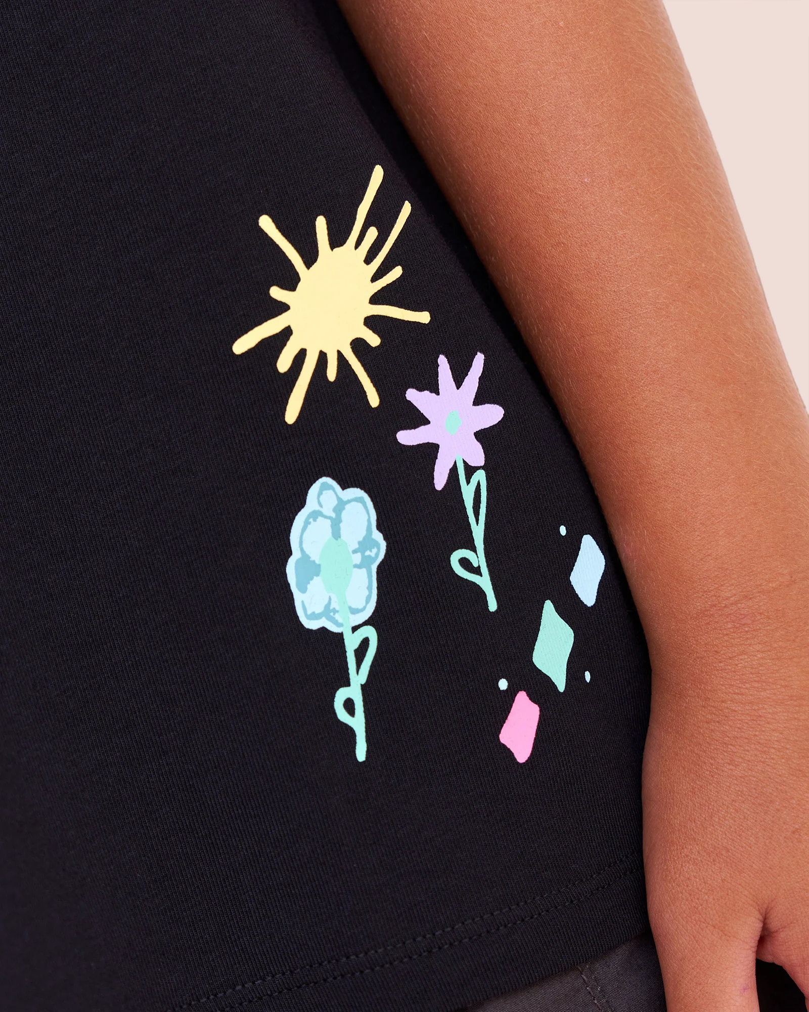 Mother's Day Mini Me Kids FLXCotton Tee  - Black