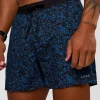 Pace 5" Lined Running Short - Energy Print Palace Blue