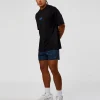 Pace 5" Lined Running Short - Energy Print Palace Blue
