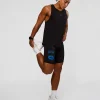 Race Day 8" Short Tight - Black-Palace Blue