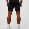 Race Day 8" Short Tight - Black-Palace Blue