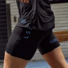 Race Day 8" Short Tight - Black-Palace Blue