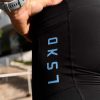 Race Day 8" Short Tight - Black-Palace Blue
