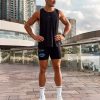 Race Day 8" Short Tight - Black-Palace Blue