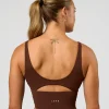 Vitality Long Line Sports Bra - Hot Chocolate