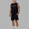 1% Better FLXCotton Training Fit Tank - Black-White