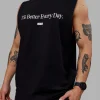 1% Better FLXCotton Training Fit Tank - Black-White