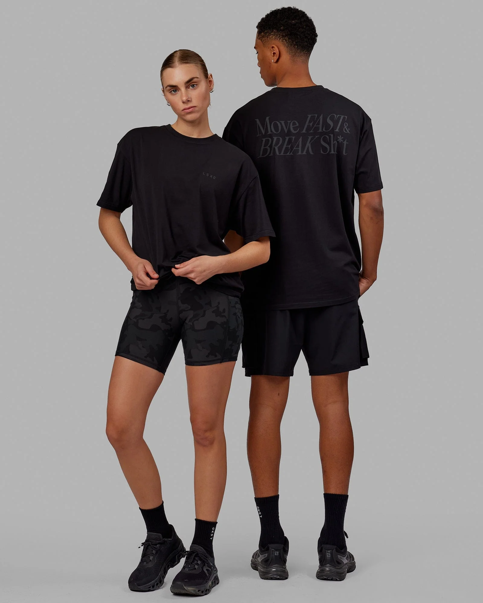 VS5 FLXCotton Tee Oversize - Black-Black