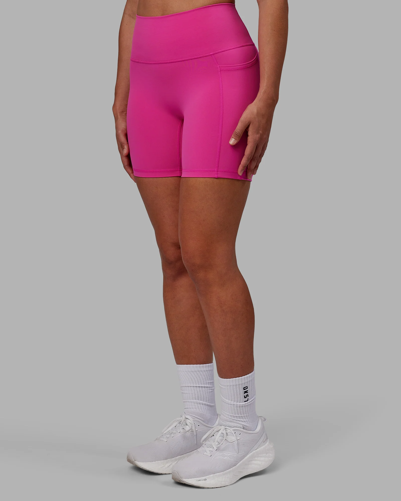 Fusion Ultra High-Rise 6" Short Pockets - Fuchsia Pink